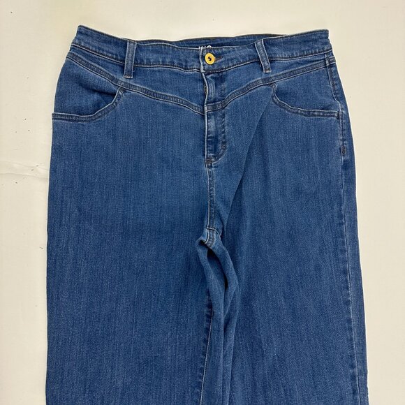INC Straight Leg Women's size 14 Medium Wash Blue Denim Jeans - Picture 2 of 5
